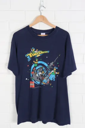 1996 VINTAGE LEGO Time Cruisers Navy T-Shirt (L-XL)