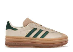 ADIDAS GAZELLE BOLD MAGIC BEIGE COLLEGIATE GREEN (WOMEN'S)