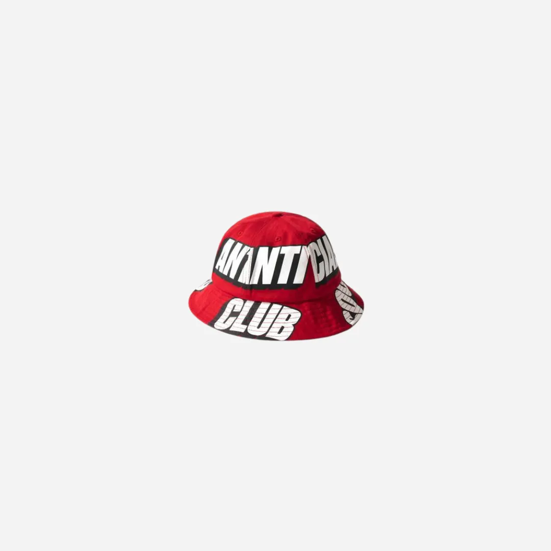 ANTI SOCIAL SOCIAL CLUB INTEREST LOS BUCKET CAP RED