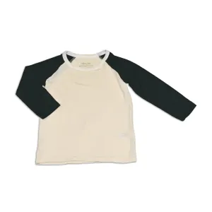 Bamboo Long Sleeve Color Block T-shirt (Feather/Pirate Ship)