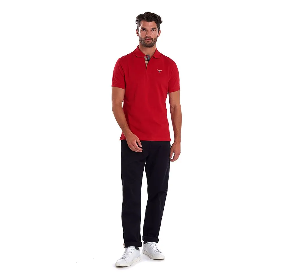 Barbour Men's Tartan Pique Polo T-Shirt - Short Sleeved