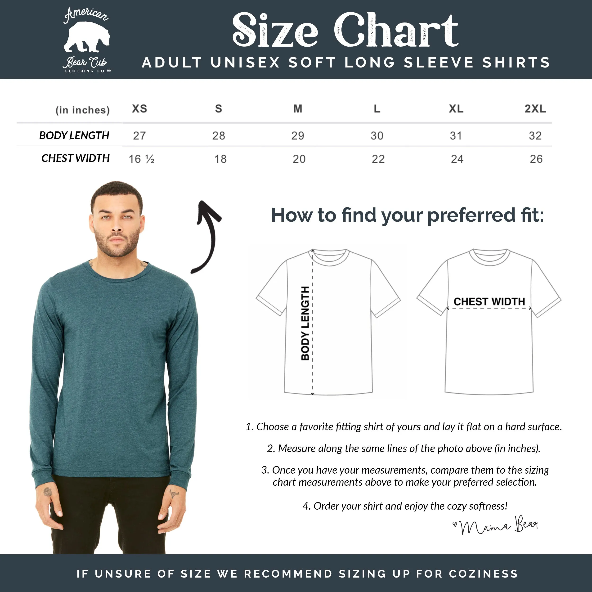 Bear Mountain Adult Long Sleeve Shirts