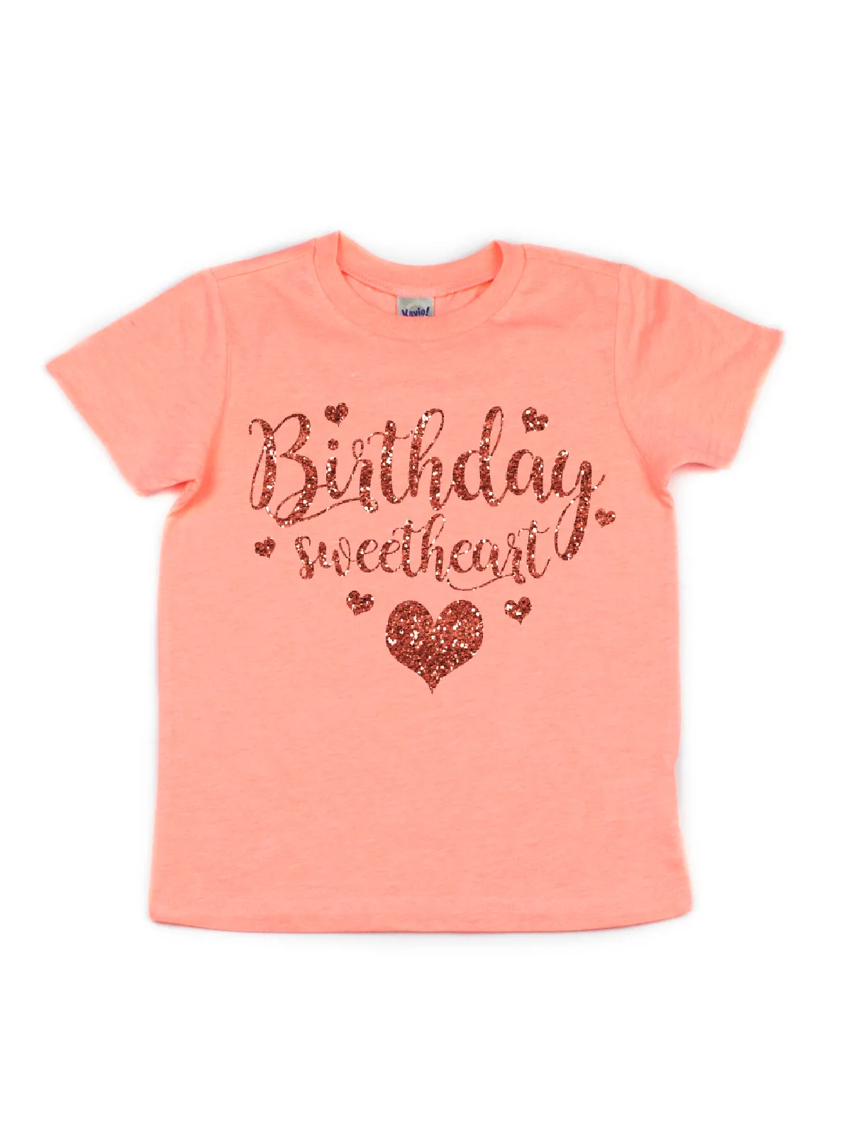 Birthday Sweetheart Girls Shirts - White, Peach, & Green