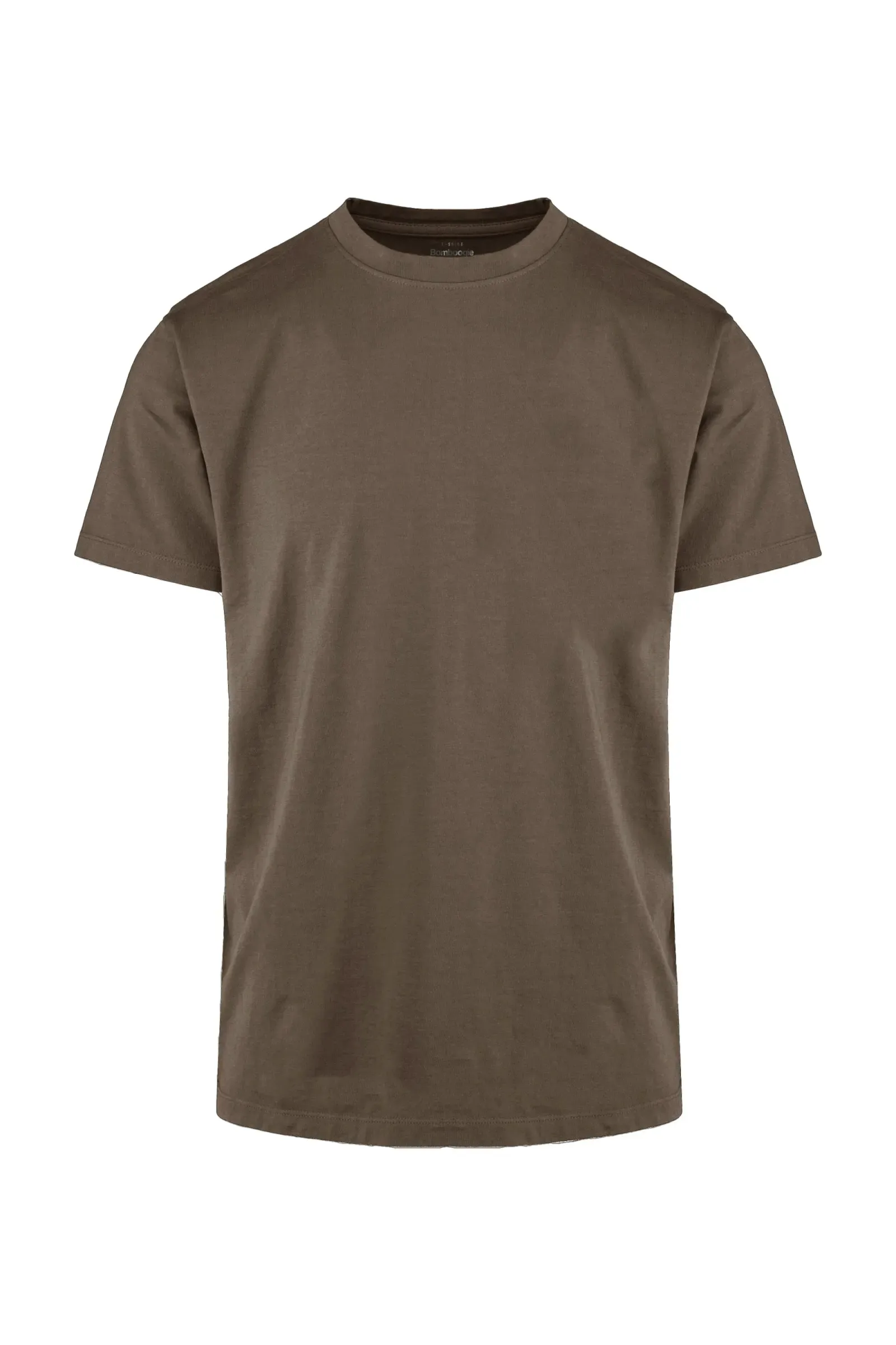 Bomboogie Men's crew-neck t-shirt in slub cotton TM7903TJSSG 189 bison