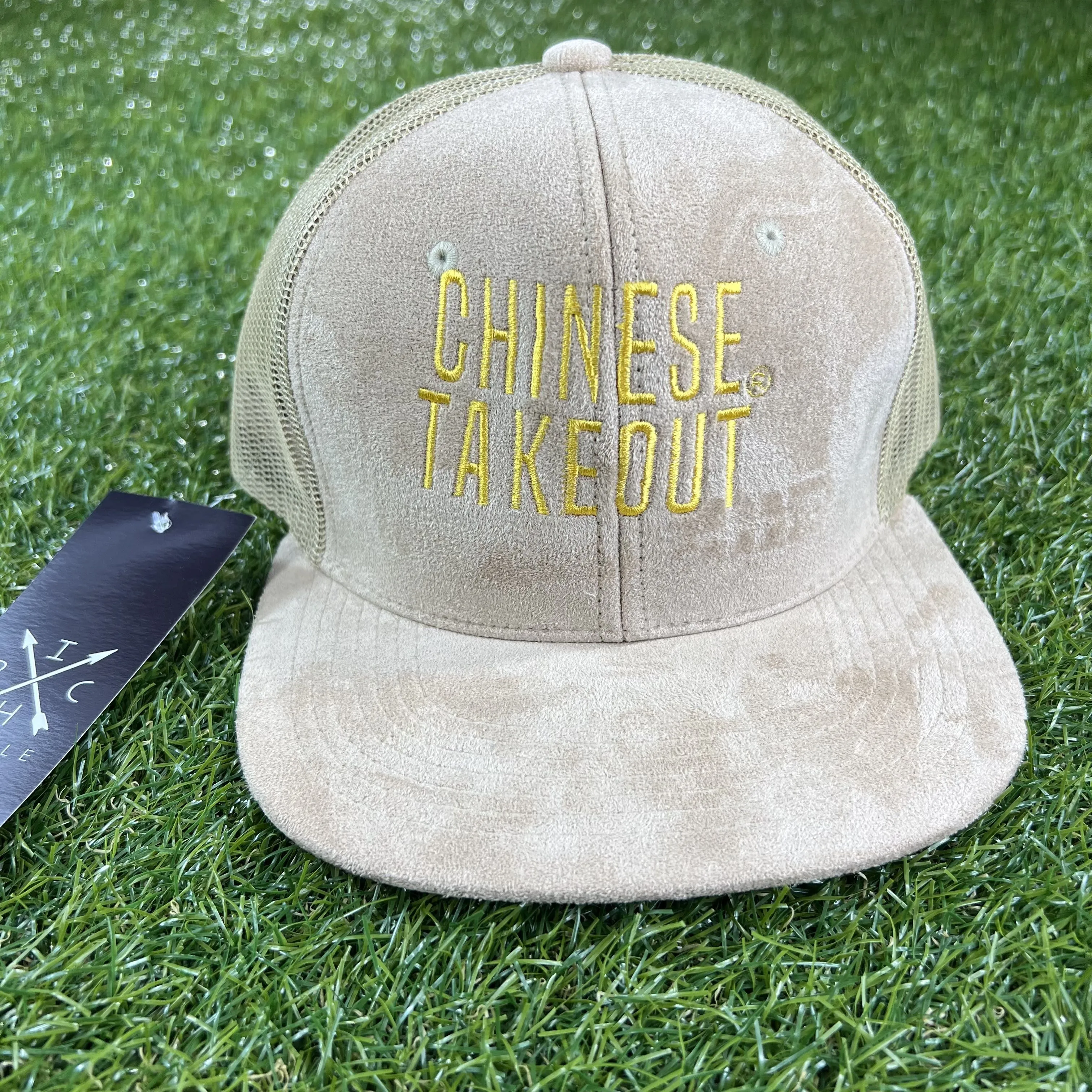 Chinese Takeout Trucker Hat (Gold/Khaki)