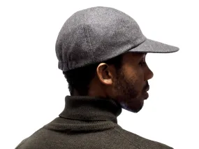 Classic 6 Panel Cap Melange Wool Charcoal