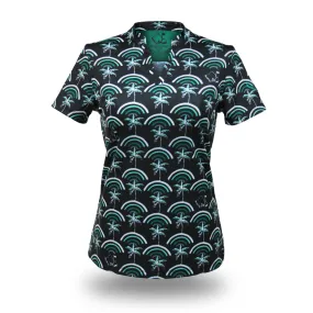 Cocobows Manoa - OGA Ladies Polo -  Black Mint