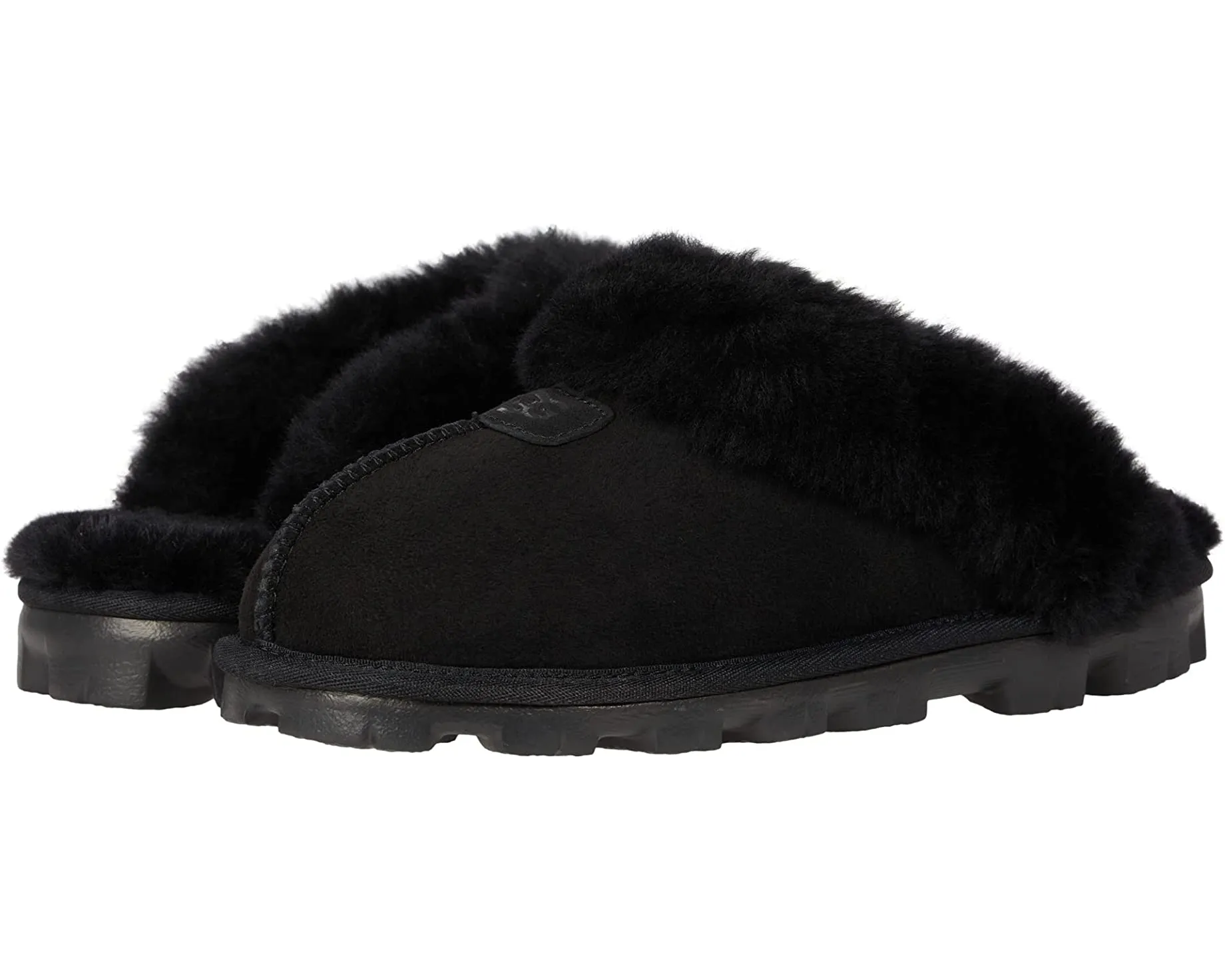 Coquette UGG slippers, black