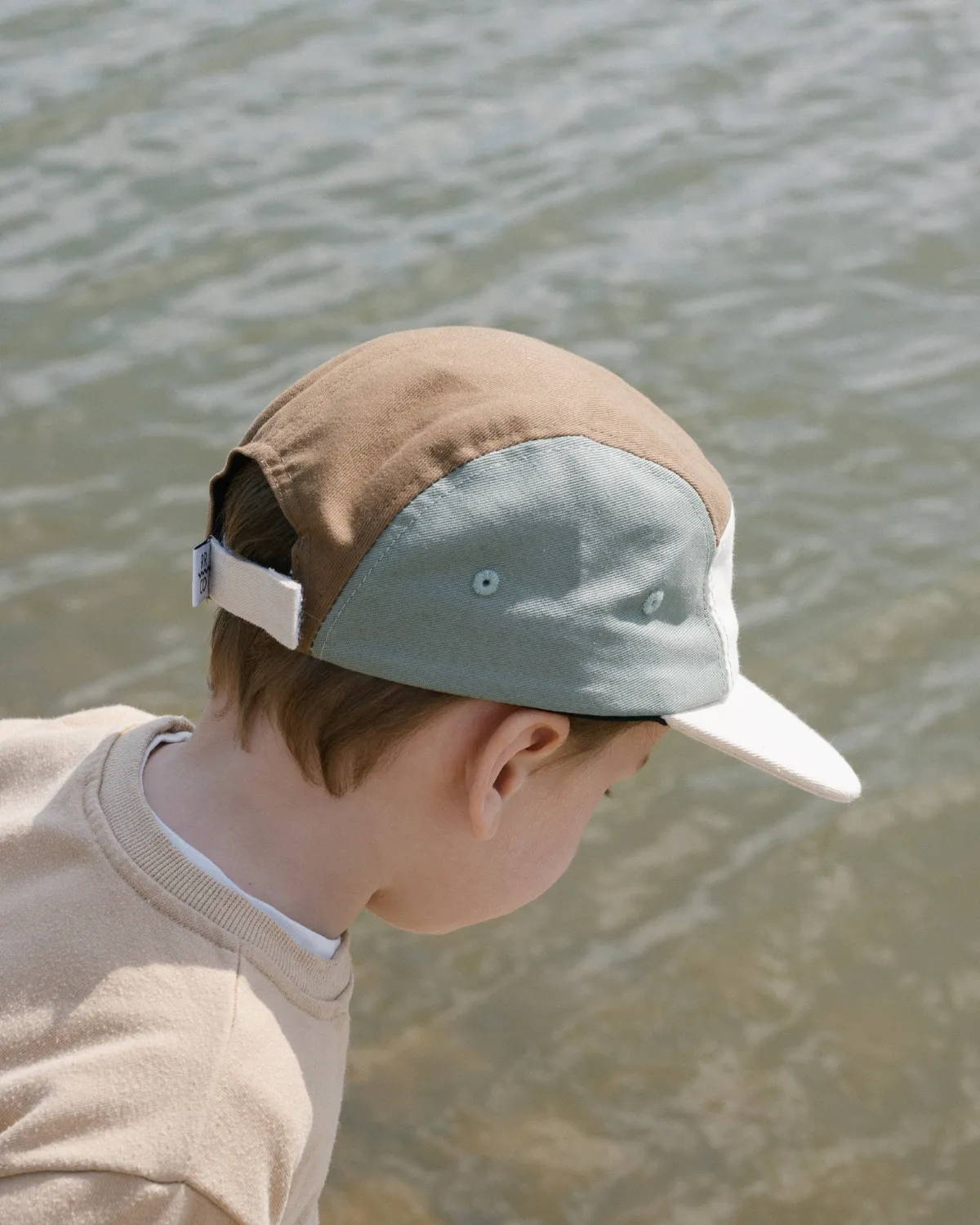 Cotton Five-Panel Hat in Coastline