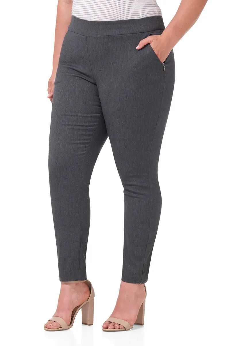 Curvy Tummy Control Work Pants with Real Pockets