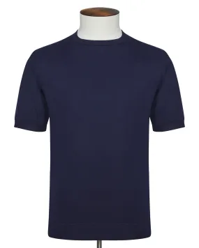 Dark Navy Ribbed T-Shirt