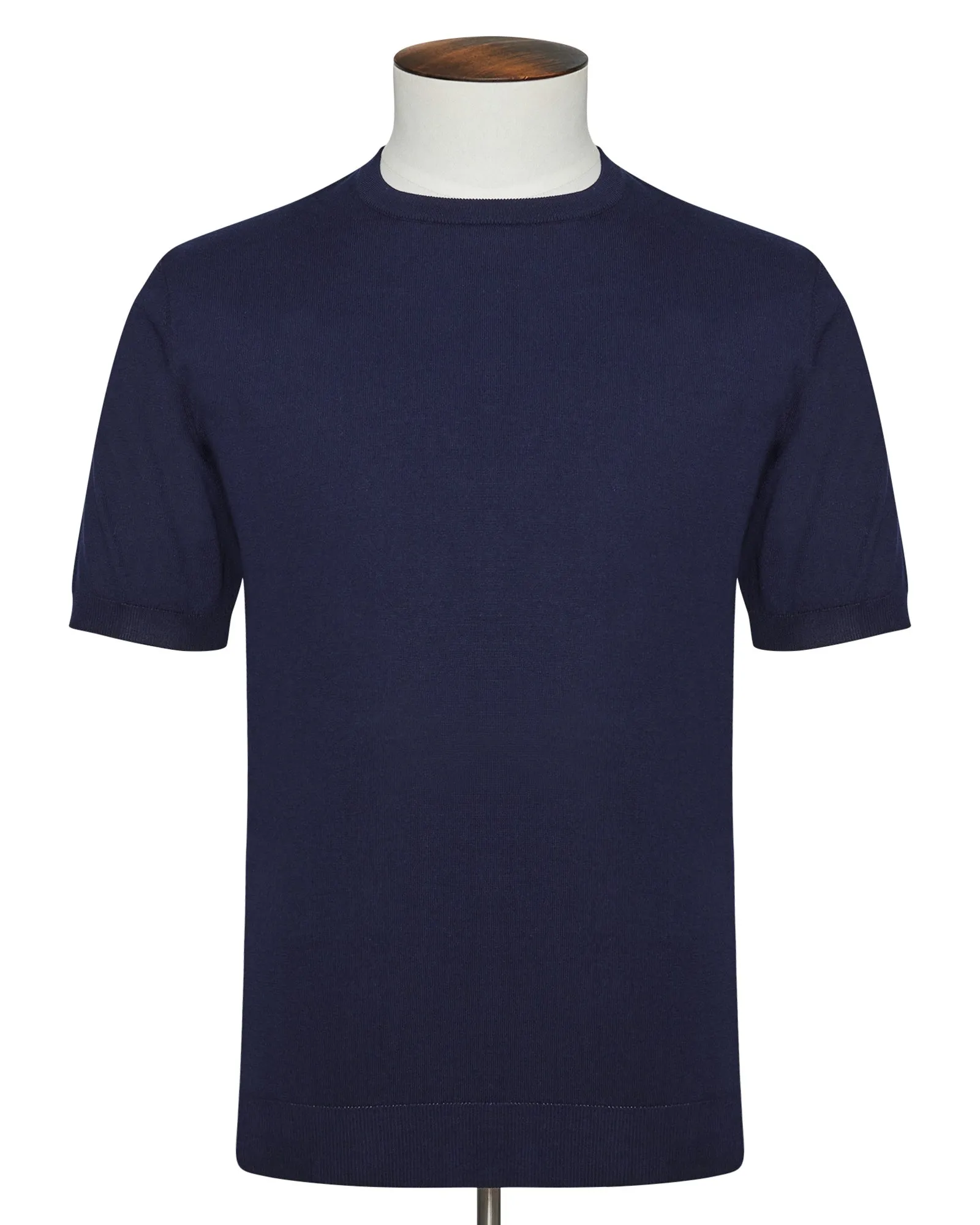 Dark Navy Ribbed T-Shirt