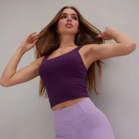 Effortless Bra-Top in Imperial Purple