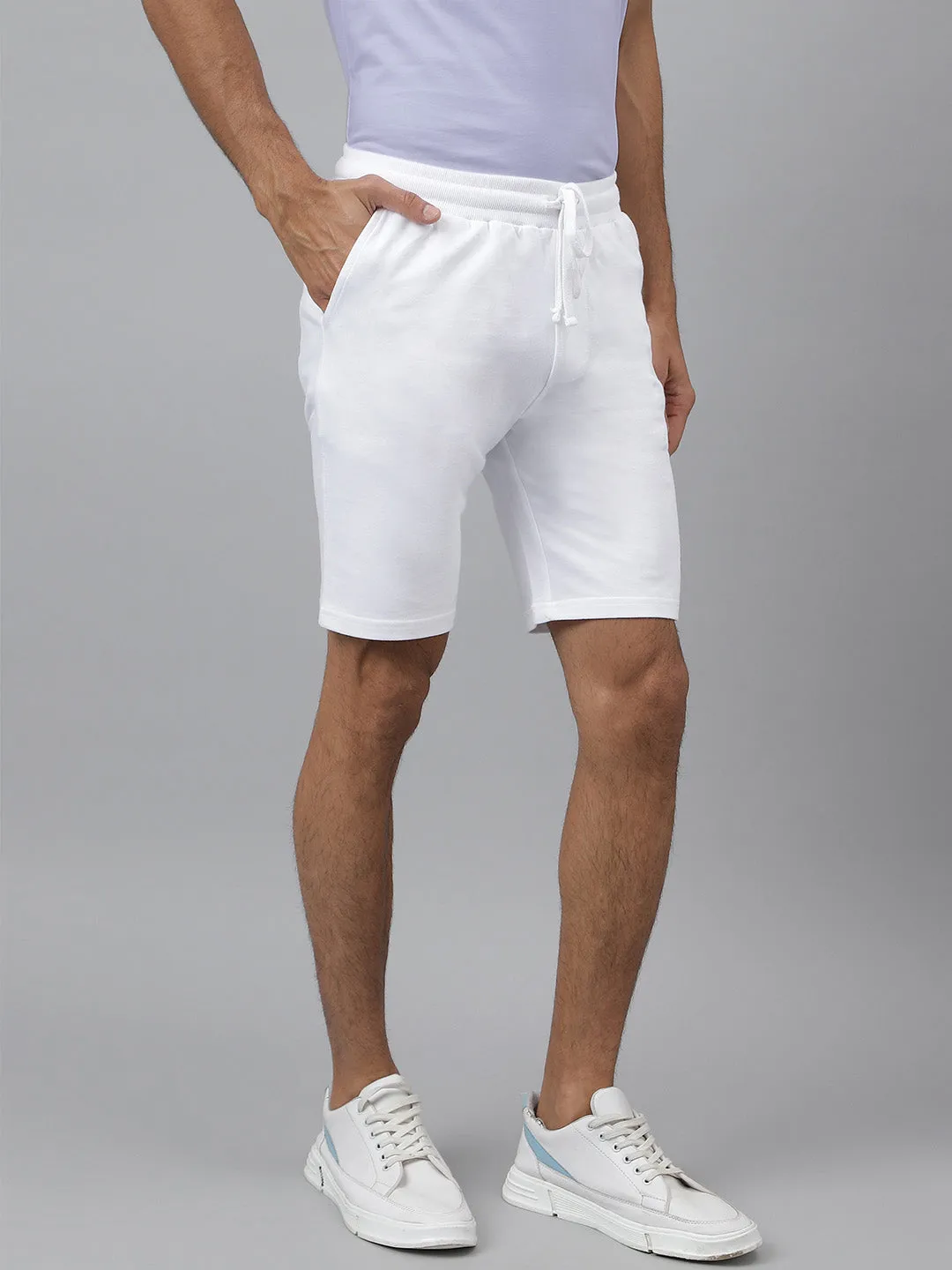 Essential 100% Cotton White Shorts - Edge