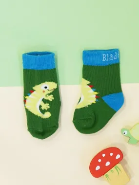 Fluffy Chameleon Socks, Stl 0-6 år