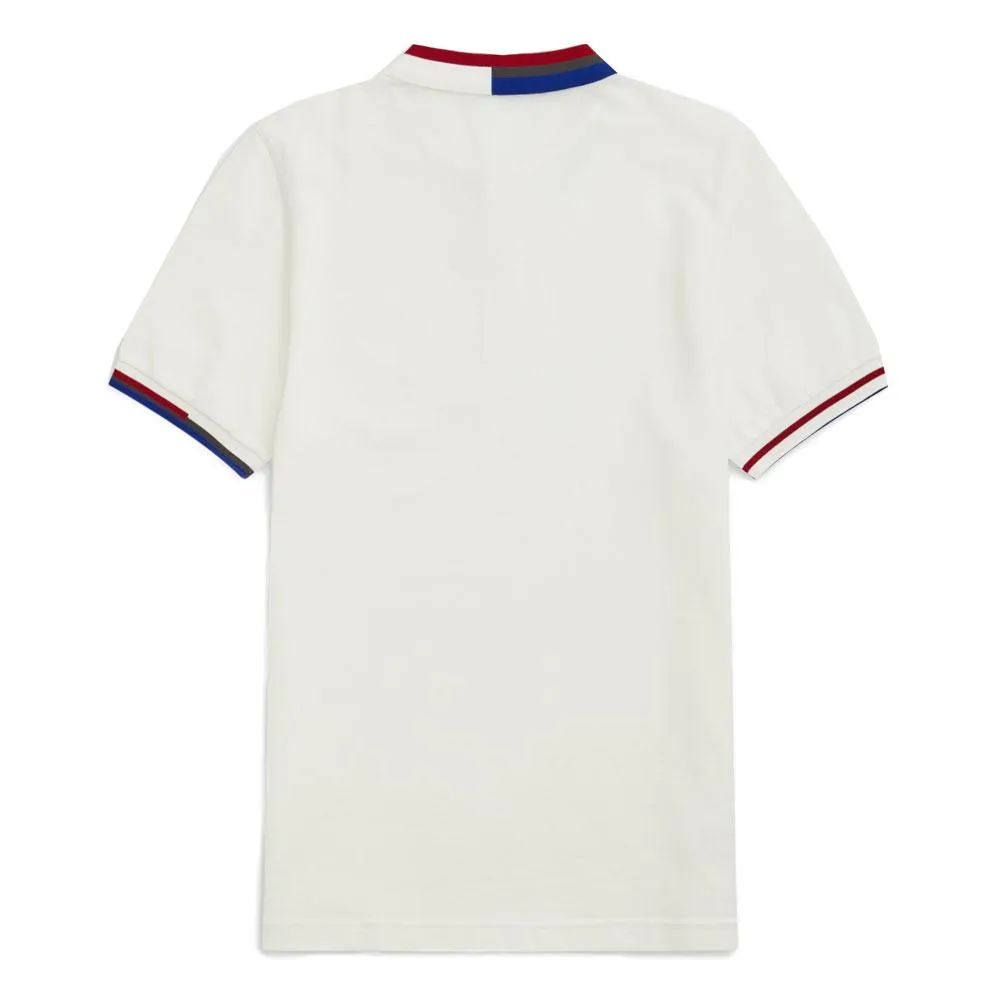 Fred Perry Authentic Abstract Collar Polo Shirt - Snow White M7604