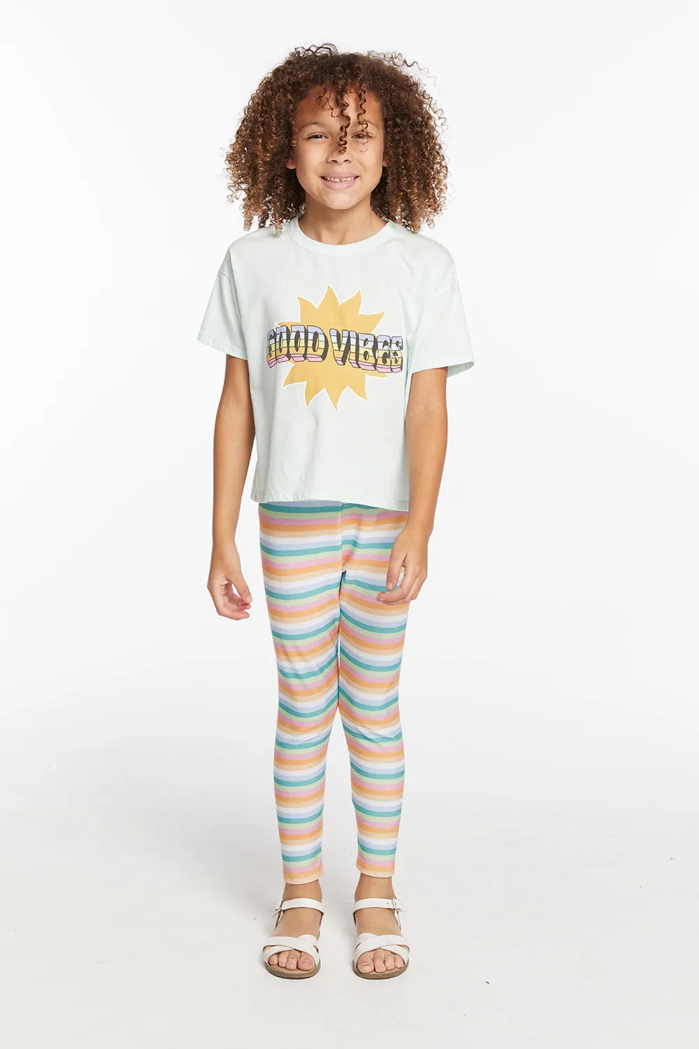 Good Vibes Sun Girls Tee