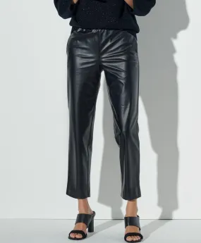 High-Rise Vegan Leather Pant