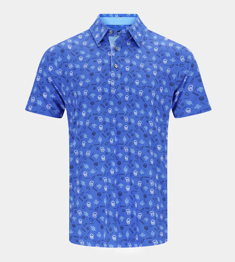 HOPS N BARLEY POLO - BLUE