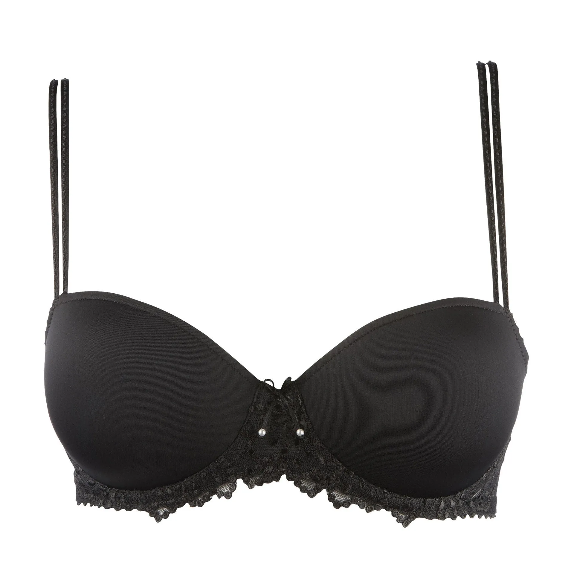 JANE Balconette T shirt Bra | Black