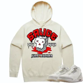 Jordan Retro 3 Craft Ivory 3s Hoodie to Match - RED SAUCE