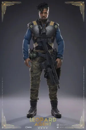 Leopard Agent: F018: Daftoys Figure