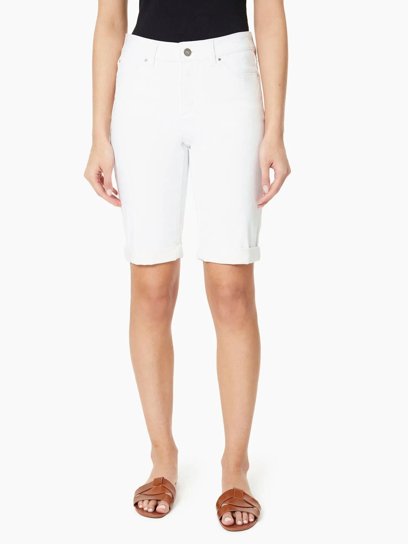 Lexington Soft White Bermuda Shorts