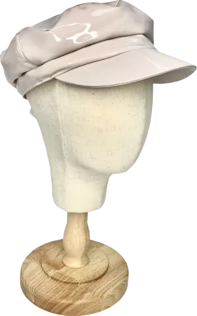 mcburn Beige Patent Waterproof Hat One Size