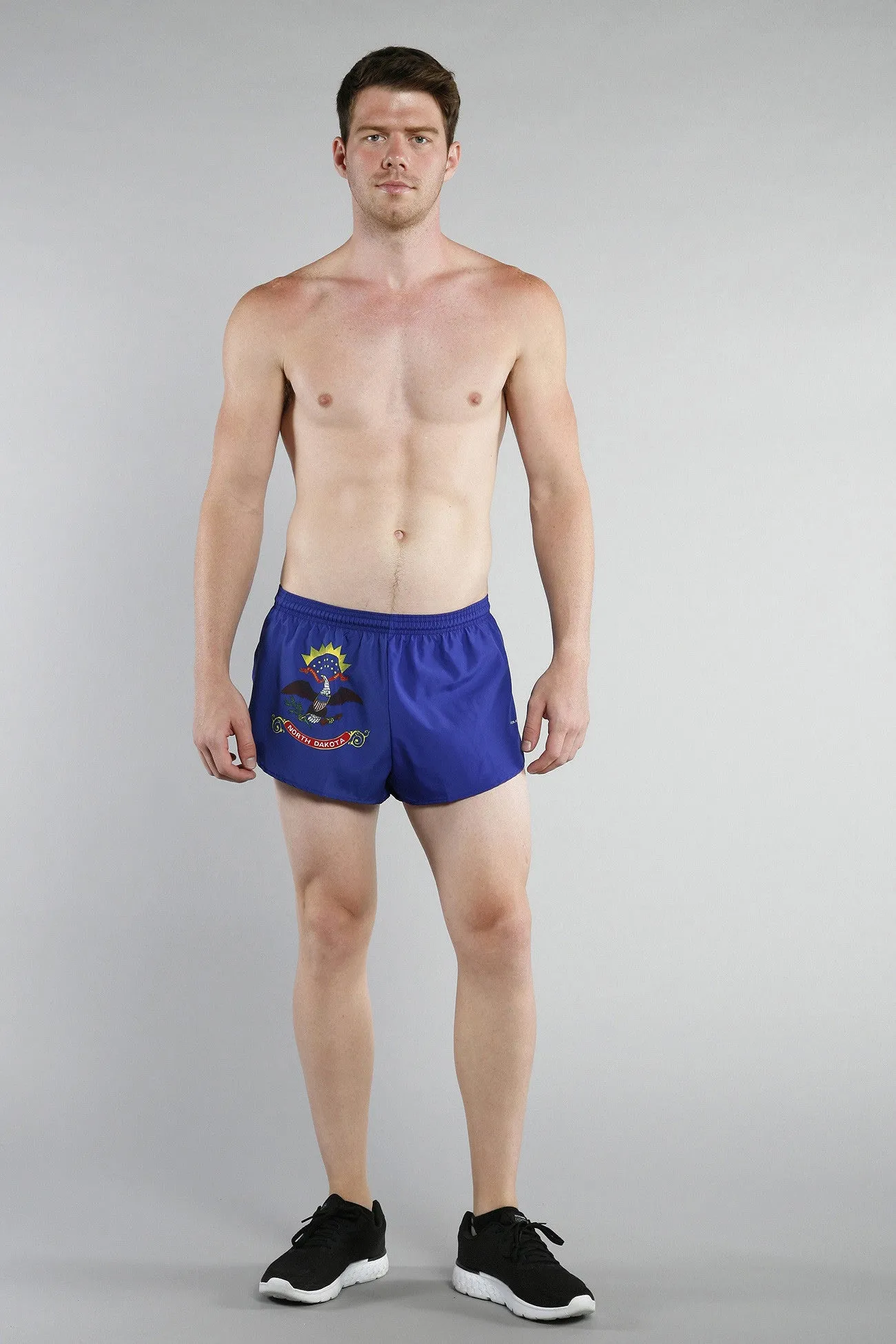 Men's 1" Elite Split Shorts- North Dakota