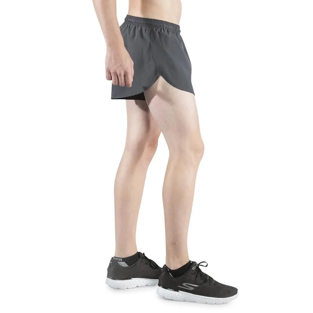 Men's 1" Elite Split Shorts- Titanium