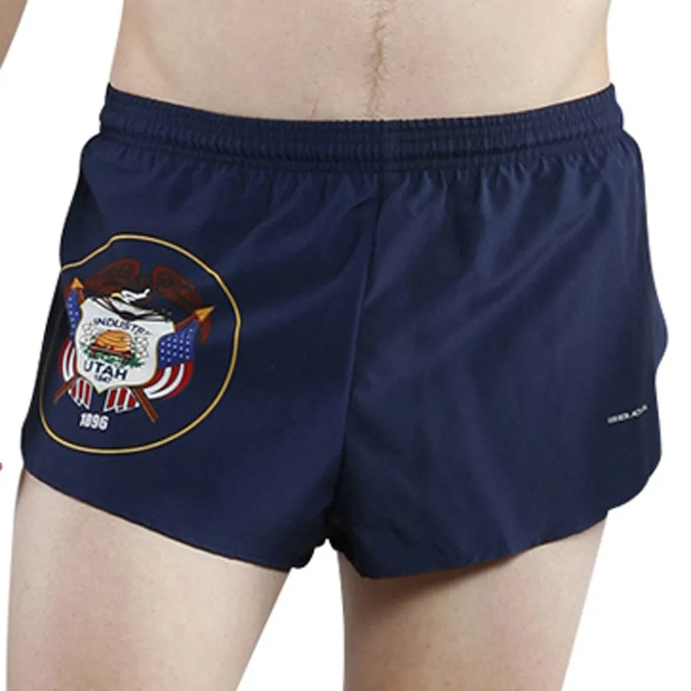 Men's 1" Elite Split Shorts- Utah