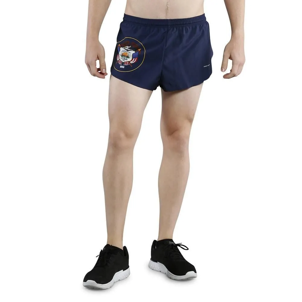 Men's 1" Elite Split Shorts- Utah