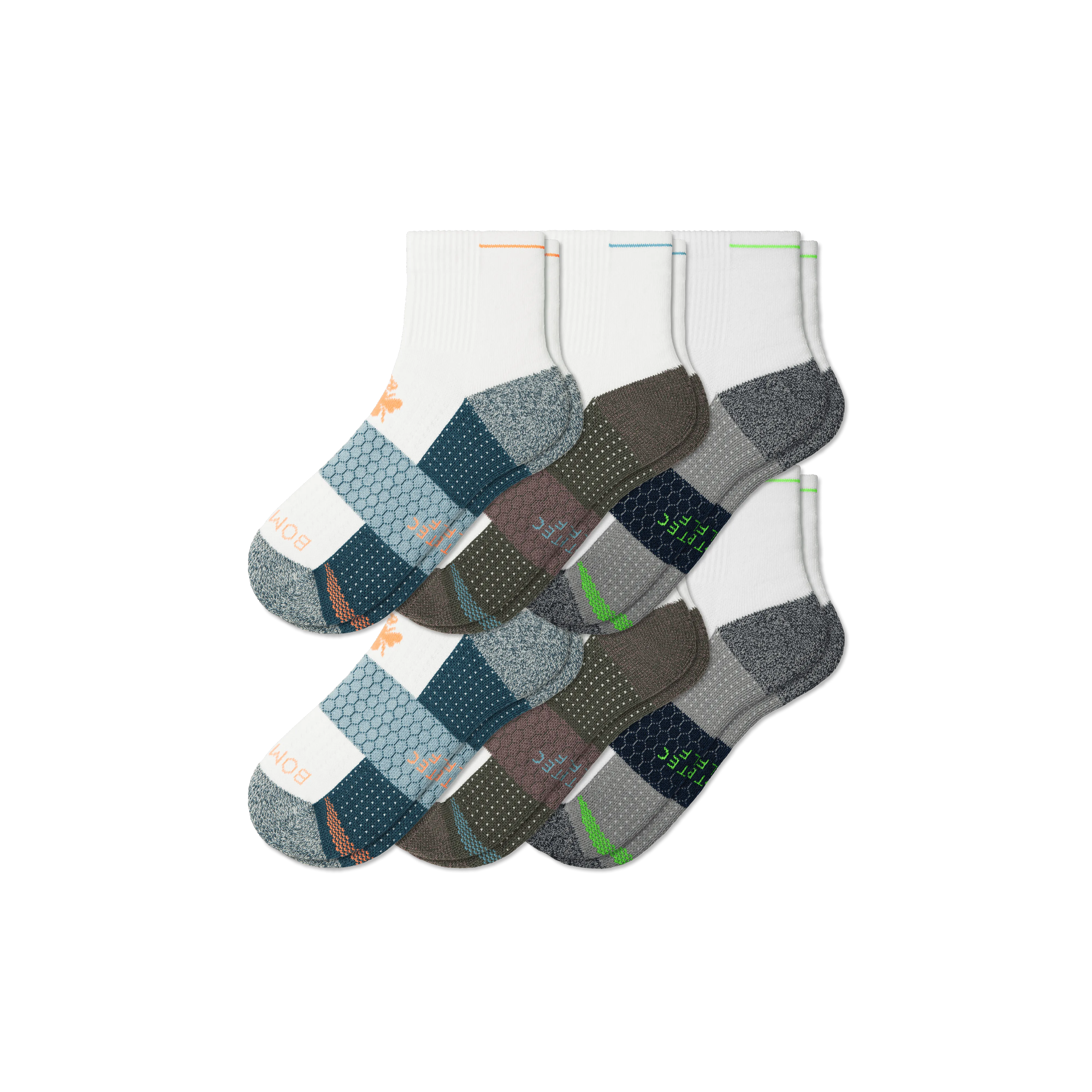 Men's Golf Quarter Sock 6-Pack