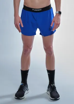 Men's Royal Blue 4" Half Split Shorts