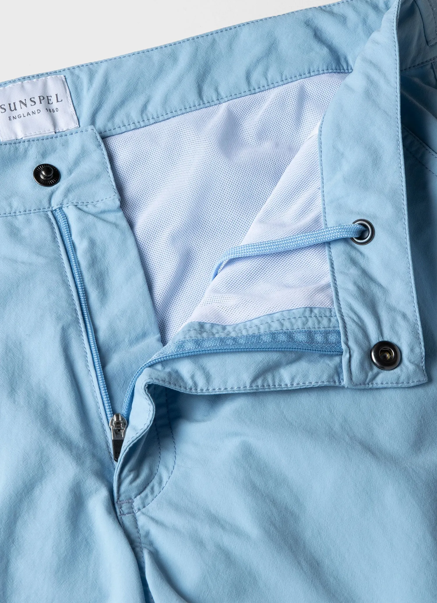 Men's Tailored Swim Short in Light Blue