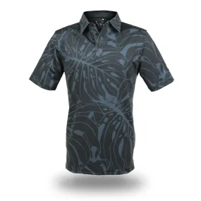 Monstera 2.0 Obsidian Black - OGA Men's Polo - Black