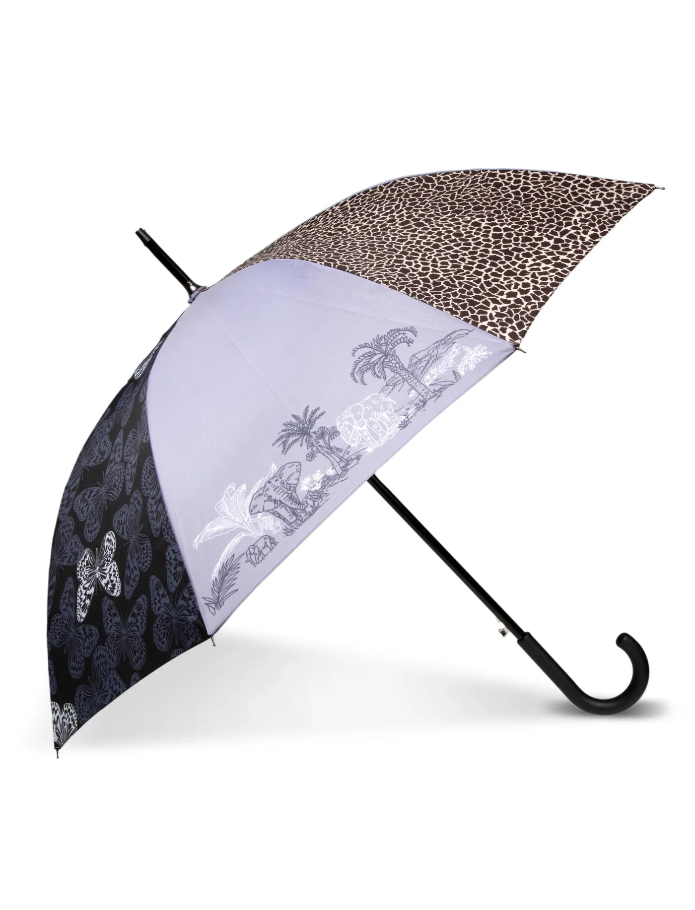 Parapluie Canne Auto Patchwork animal