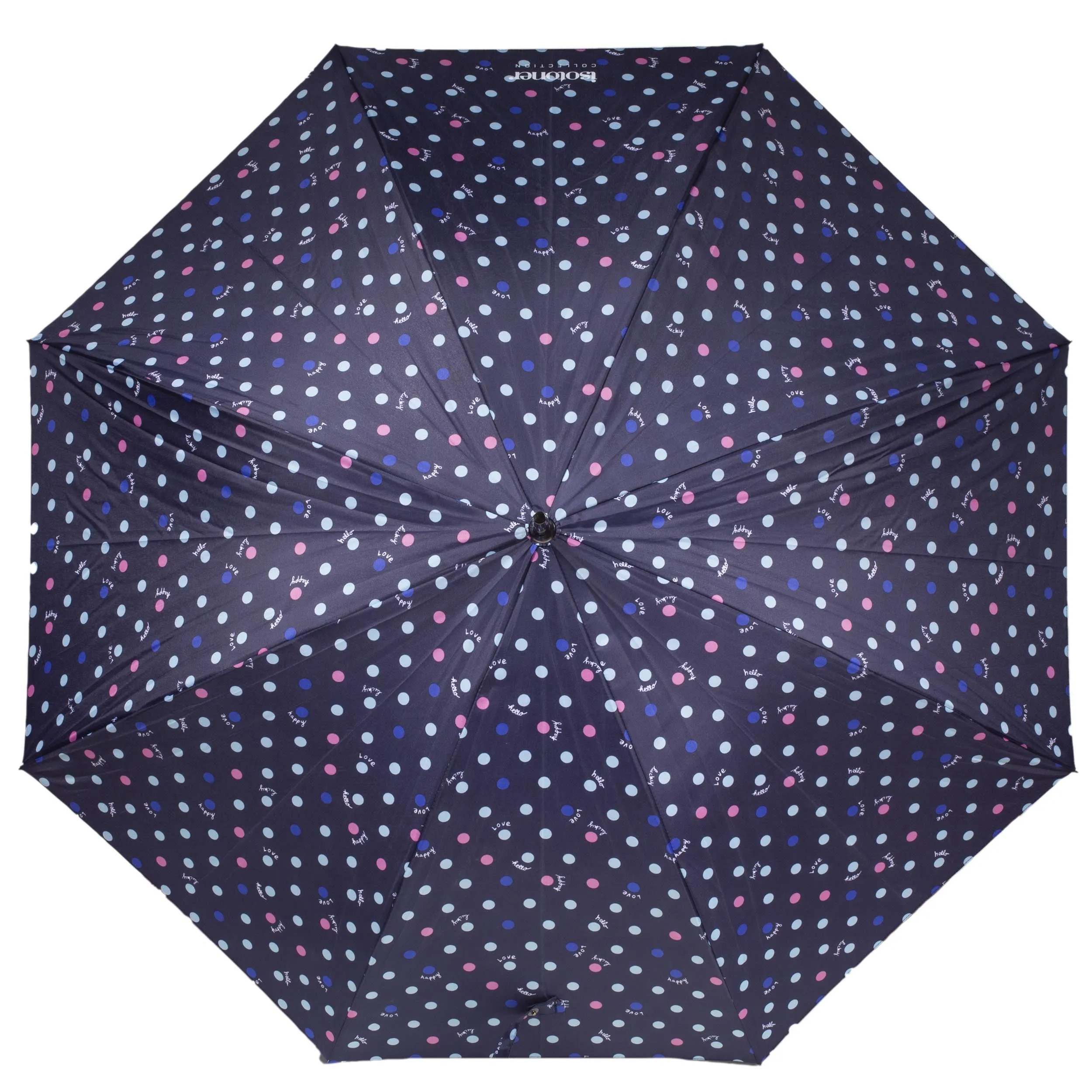 Parapluie Canne Auto Pois Hello