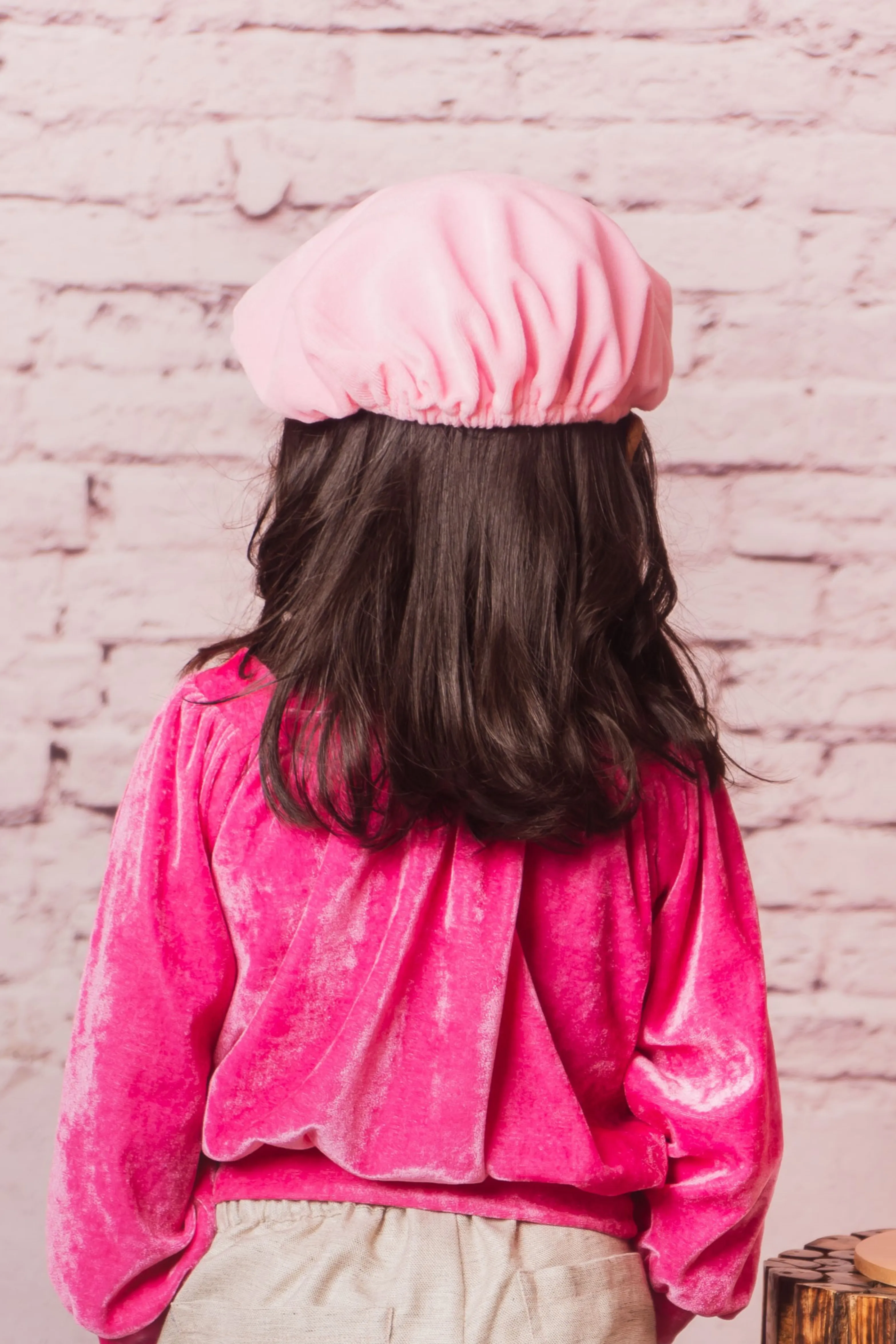 Pink Love Beret Cap