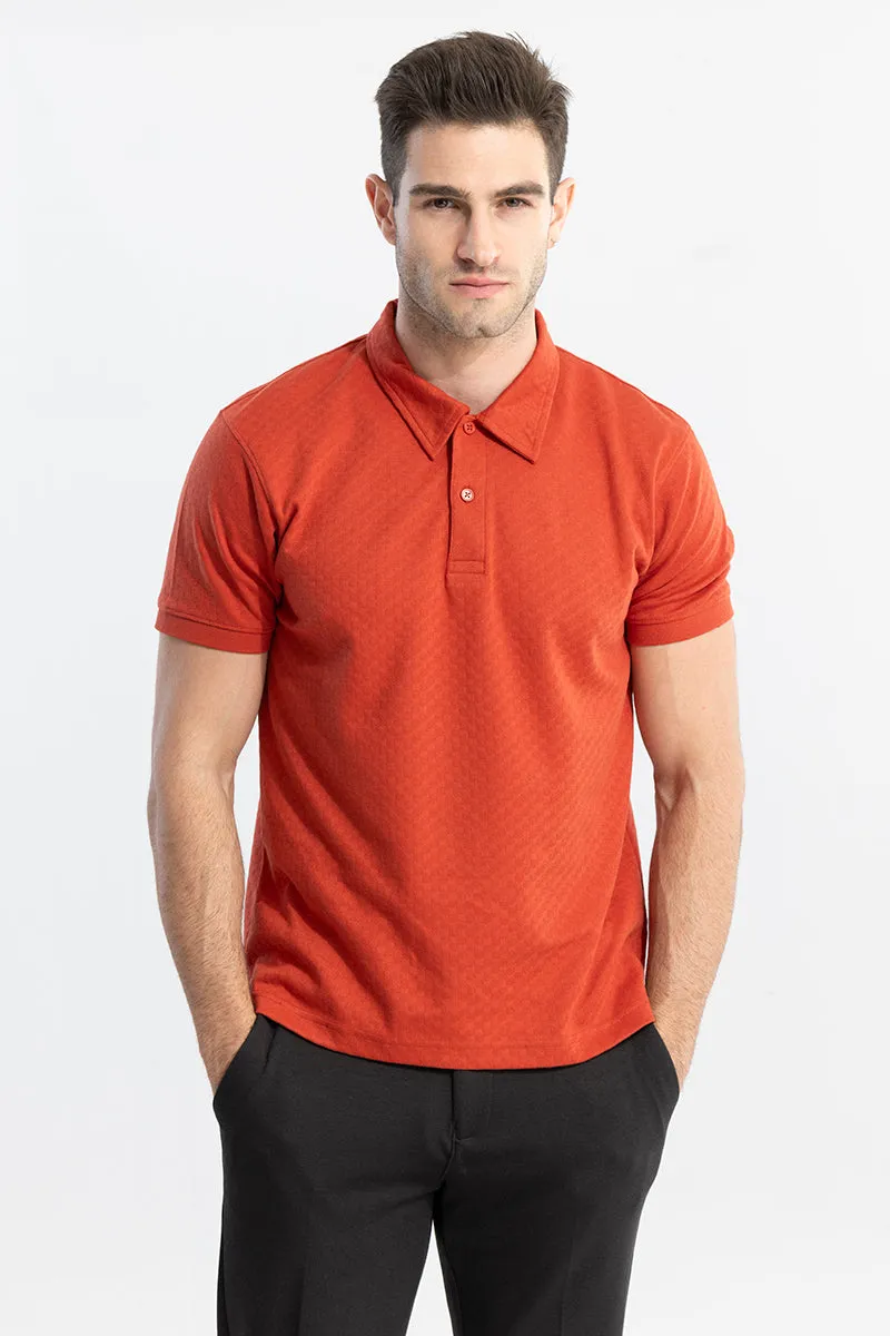 Pixicle Orange Polo T-Shirt