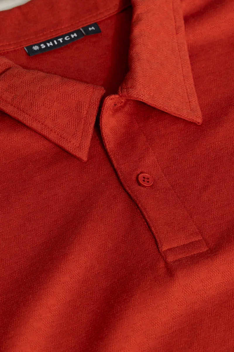 Pixicle Orange Polo T-Shirt