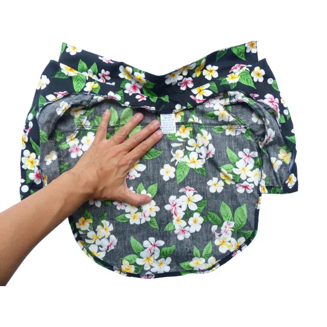 Plumeria Bouquet Dog's Shirts | Hawaiian Flower Shower | Black