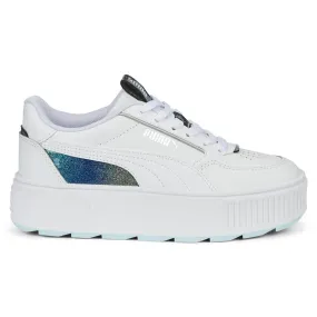 PUMA JUNIOR KARMEN WHITE/AQUA SHOES