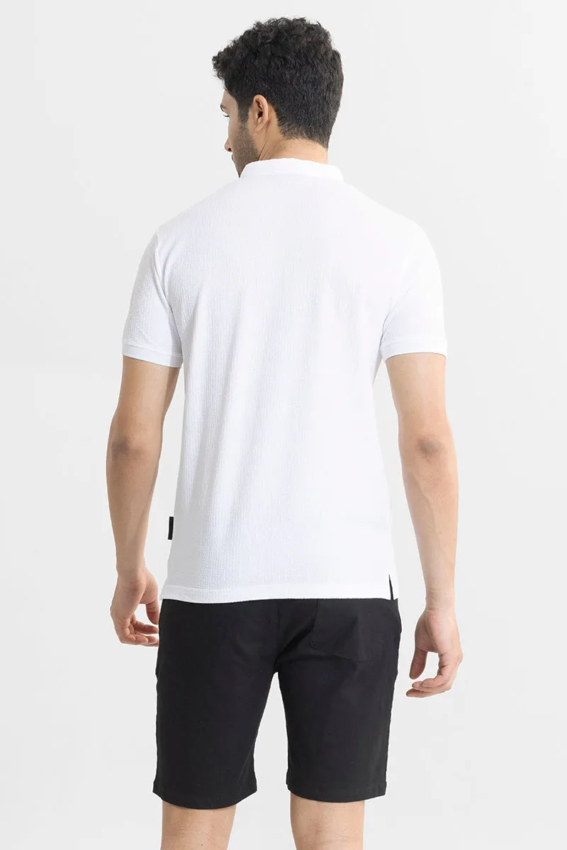 Roller White Polo T-Shirt