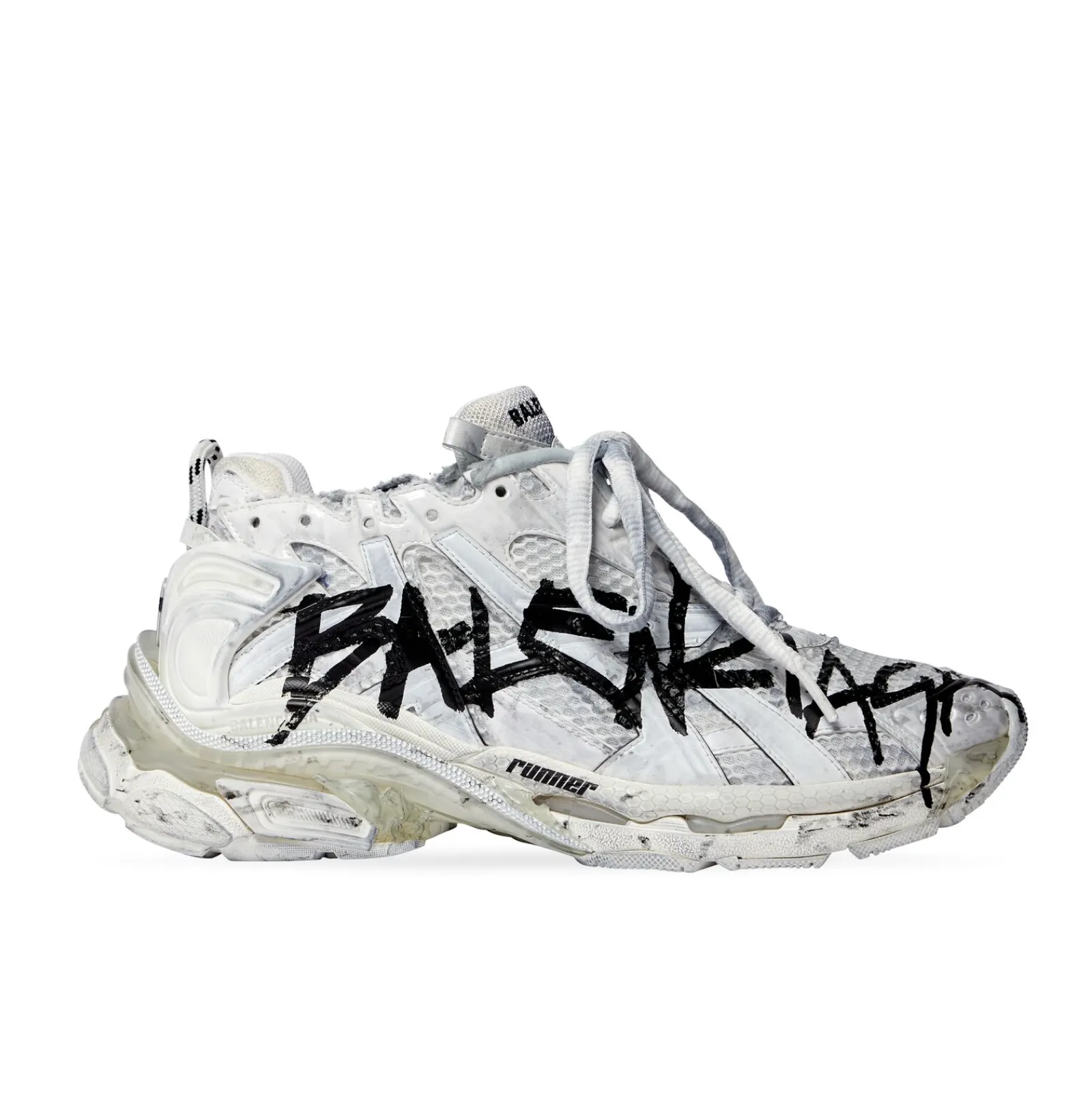 RUNNER GRAFFITI TRAINERS - WHITE