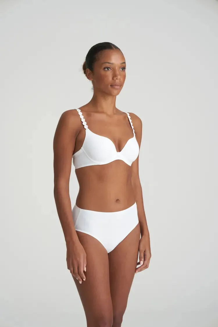 Tom Heart Shape Bra | White