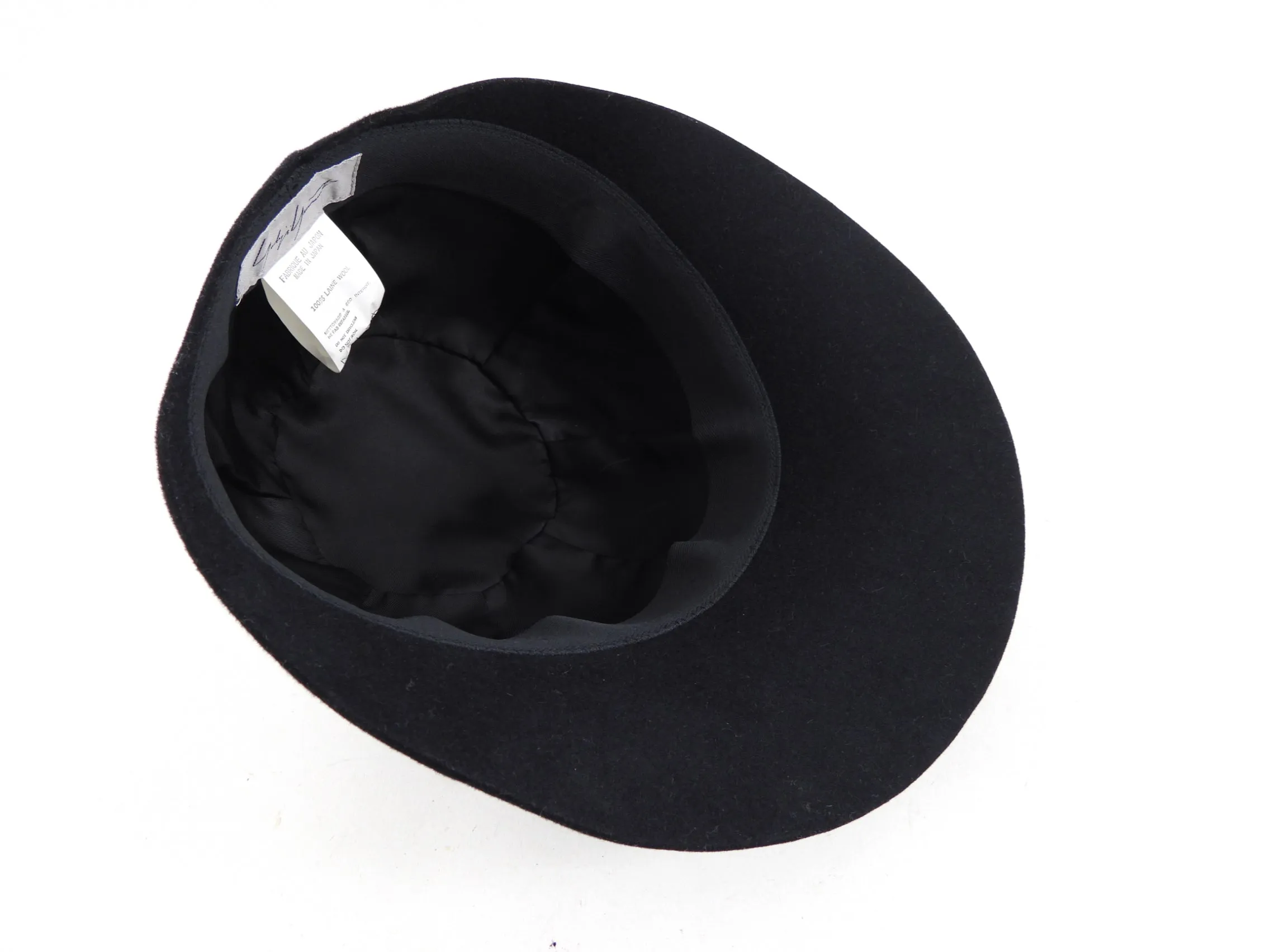 Yohji Yamamoto Vintage Black Felt Wool Hat