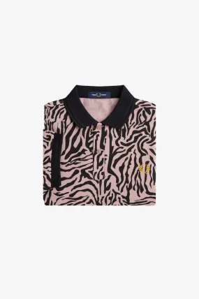 Zebra Print Fred Perry Shirt